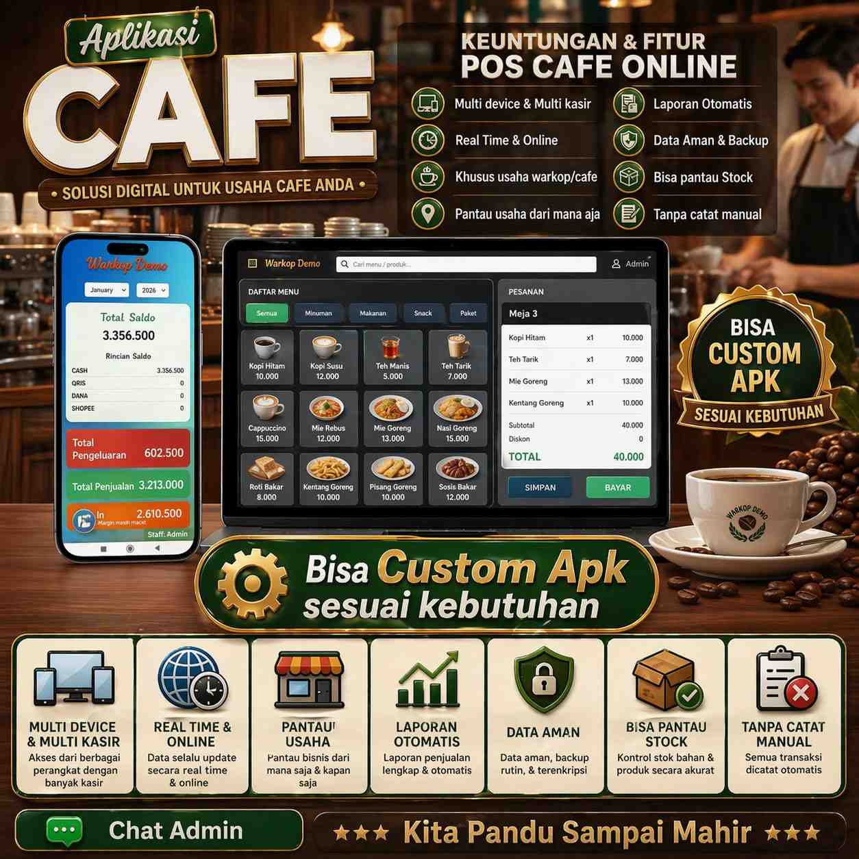 Aplikasi Kasir Toko Bahan Bangunan Digital – Multi Device